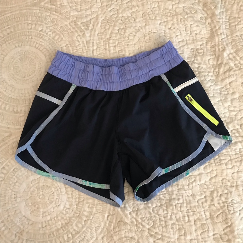 Lululemon multicolored tracker shorts